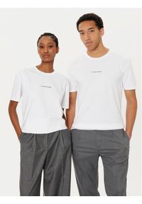 Filling Pieces T-Shirt Unisex 7443400 Biały Slim Fit. Kolor: biały. Materiał: bawełna