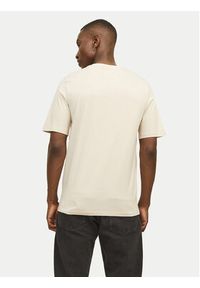 Jack & Jones T-Shirt Oragnic Basic 12156101 Beżowy Regular Fit. Kolor: beżowy. Materiał: bawełna #3
