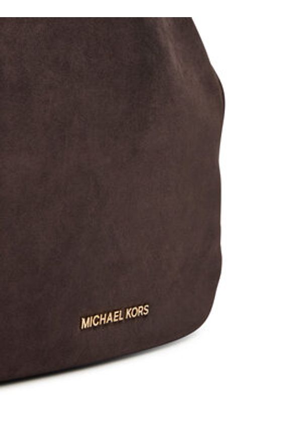 MICHAEL Michael Kors Torebka Lilie 30F3G0LE3S Brązowy. Kolor: brązowy. Materiał: skórzane, zamszowe