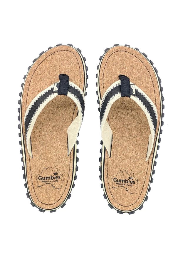 Gumbies - Japonki GUMBIES CORKER FLIP-FLOPS UNISEX. Kolor: beżowy. Styl: sportowy. Sport: pływanie, fitness