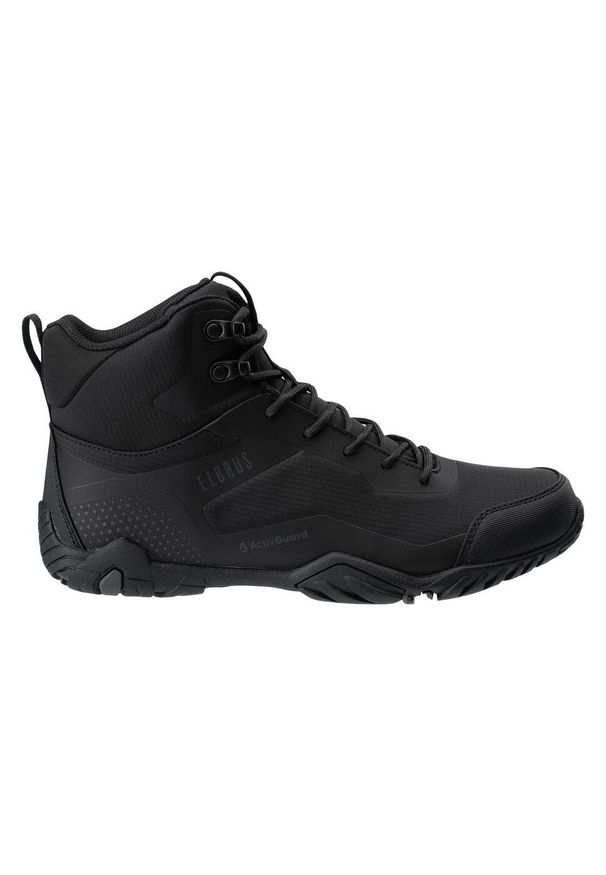 Elbrus - Męskie Buty Turystyczne Jefrey ActivGuard Mid Cut. Kolor: wielokolorowy, czarny, szary, brązowy. Sport: turystyka piesza