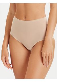 Chantelle Figi klasyczne z wysokim stanem Soft Stretch C26470 Beżowy. Stan: podwyższony. Kolor: beżowy. Materiał: syntetyk