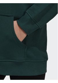 Adidas - adidas Bluza adicolor Trefoil HK9654 Zielony Regular Fit. Kolor: zielony. Materiał: bawełna #5