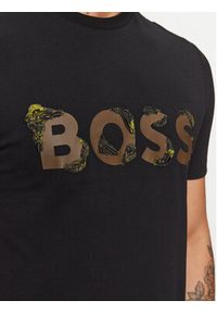 BOSS - Boss T-Shirt Tiburt 421 50499584 Czarny Regular Fit. Kolor: czarny. Materiał: bawełna #4