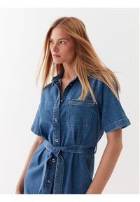 only - ONLY Sukienka jeansowa 15283308 Niebieski Loose Fit. Kolor: niebieski. Materiał: bawełna