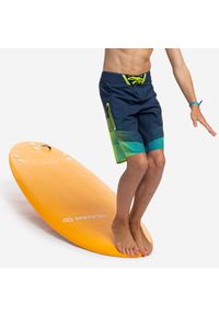 OLAIAN - Spodenki surfingowe dla dzieci Olaian 900 Technoline. Kolor: niebieski. Materiał: materiał, poliester, elastan. Długość: długie