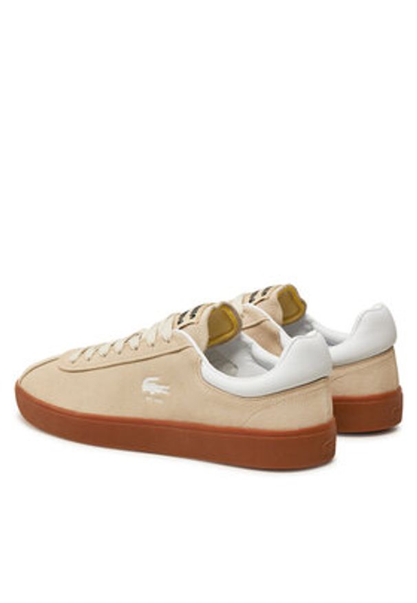 Lacoste Sneakersy Chaussure baseshot 7-48SMA0008 Biały. Kolor: biały. Materiał: zamsz, skóra