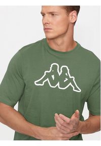 Kappa T-Shirt Logo Korpo Cromen 303HZ70 Zielony Regular Fit. Kolor: zielony. Materiał: bawełna #5