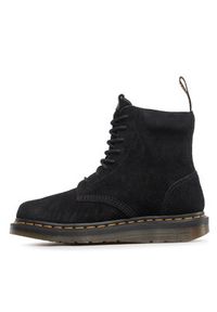 Dr. Martens Kozaki Berman 27688001 Czarny. Kolor: czarny. Materiał: skóra, zamsz