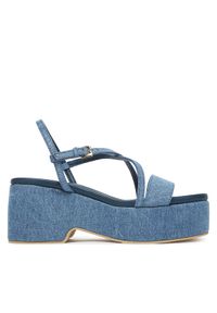 Pollini Sandały SA16318I0MTQ0707 Niebieski. Kolor: niebieski. Materiał: materiał