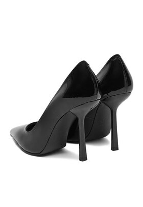 Eva Minge Szpilki EO-ESME-808-Y5P Czarny. Kolor: czarny. Materiał: lakier, skóra. Obcas: na szpilce