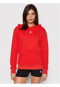 Adidas - adidas Bluza Hoodie HF7508 Czerwony Regular Fit. Kolor: czerwony. Materiał: bawełna #1