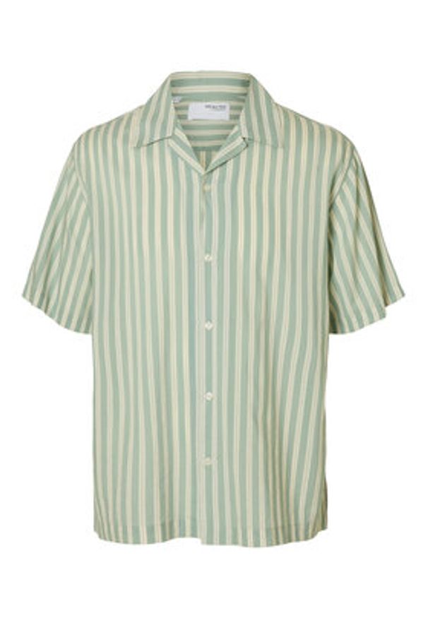 Selected Homme Koszula 16091381 Zielony Relaxed Fit. Kolor: zielony. Materiał: bawełna