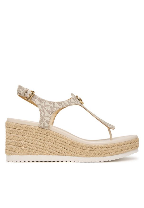 MICHAEL Michael Kors Espadryle Val Thong Wedge 40S6VAMS1B Écru. Kolor: kremowy. Materiał: skóra