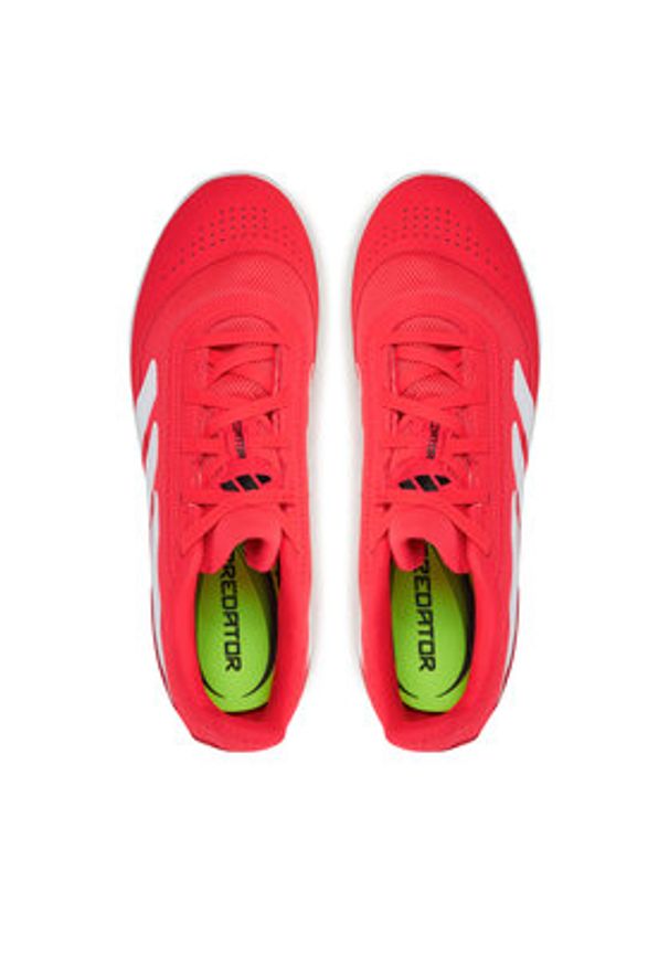 Adidas - adidas Buty do piłki nożnej Predator Club Indoor Sala ID3792 Czerwony. Kolor: czerwony. Materiał: skóra