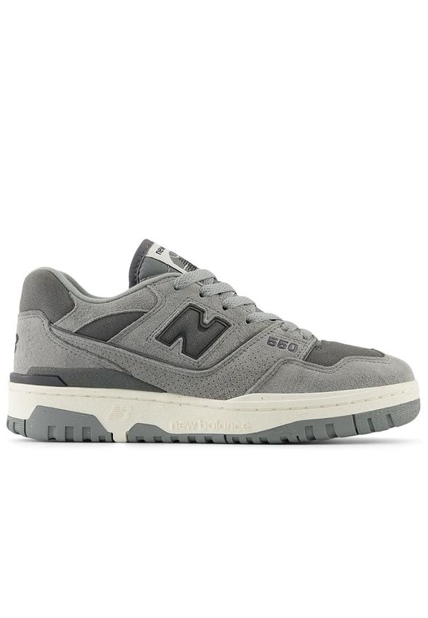 Buty damskie New Balance BBW550RE - szare. Okazja: na co dzień. Kolor: szary. Materiał: materiał, skóra, syntetyk. Szerokość cholewki: normalna. Wzór: nadruk, motyw zwierzęcy