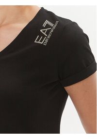 EA7 Emporio Armani T-Shirt 3DTT01 TJFKZ 0200 Czarny Slim Fit. Kolor: czarny. Materiał: bawełna