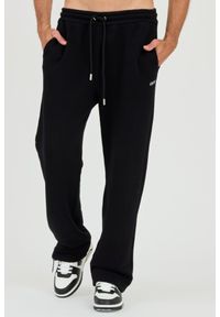 OFF-WHITE Czarne męskie spodnie dresowe Stitch Arr Sweatpants, Rozmiar XL. Kolor: czarny. Materiał: dresówka