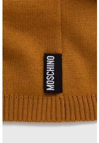 MOSCHINO - Moschino czapka dziecięca. Kolor: brązowy #2