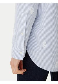 TOMMY HILFIGER - Tommy Hilfiger Koszula WW0WW49386 Błękitny Relaxed Fit. Kolor: niebieski. Materiał: bawełna #3