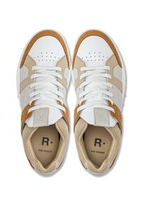 Sneakersy męskie brązowe On Running The Roger Clubhouse. Okazja: na co dzień. Kolor: biały. Materiał: materiał, skóra. Szerokość cholewki: normalna. Sport: bieganie #6