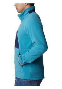 columbia - Polarowy sweter męski Columbia Rapid Expedition Full Zip Fleece. Kolor: niebieski. Materiał: polar