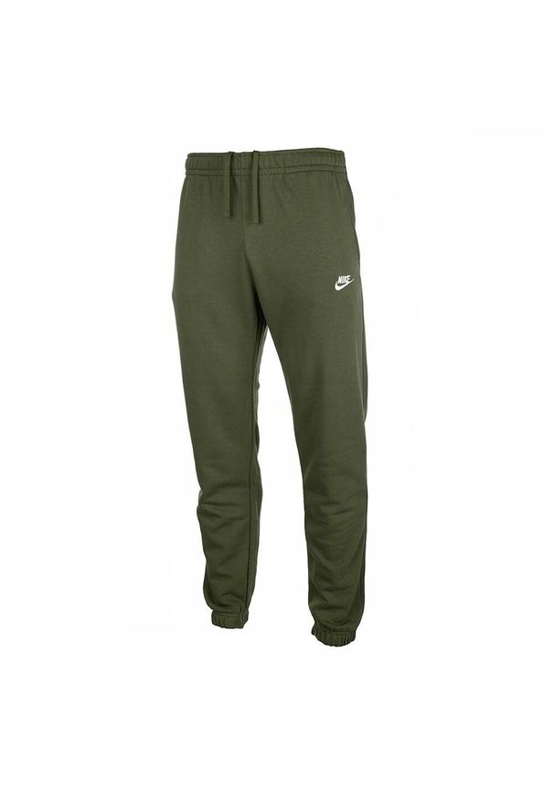 Nike - Męskie Spodnie Do Biegania Z Polaru NSW. Kolor: zielony. Materiał: polar