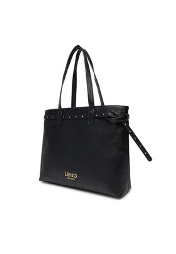 Liu Jo Torebka Ecs M Tote AF5135 E0058 Czarny. Kolor: czarny. Materiał: skórzane