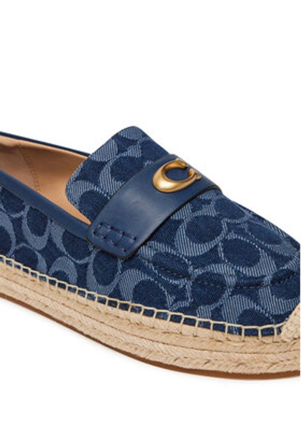 Coach Espadryle Camilla CAS73 Granatowy. Kolor: niebieski. Materiał: materiał