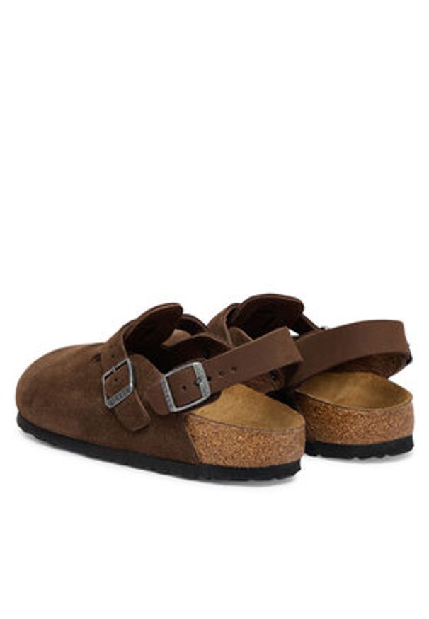 Birkenstock Sandały Tokio 1032025 Brązowy. Kolor: brązowy. Materiał: skóra, zamsz