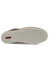 Szare Półbuty Rieker Eleganckie Obuwie Męskie. Okazja: na co dzień. Zapięcie: sznurówki. Kolor: szary. Materiał: skóra, jeans, guma. Sezon: lato. Styl: elegancki #6