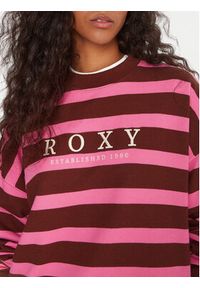 Roxy Bluza Strictly Stripes ERJFT05004 Różowy Oversize. Kolor: różowy. Materiał: bawełna #4