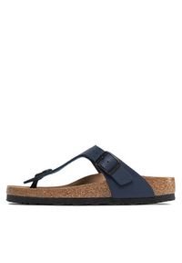 Birkenstock Japonki Gizeh Bs 0143623 Granatowy. Kolor: niebieski. Materiał: skóra