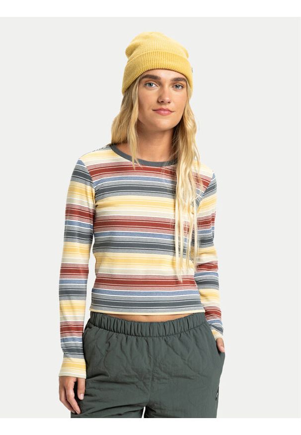 Quiksilver Bluzka Sunday EQWKT03198 Kolorowy Fitted Fit. Materiał: bawełna. Wzór: kolorowy