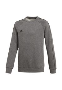 Adidas - Bluza dla dzieci adidas Core 18 Sweat Top Junior szara CV3969. Kolor: czarny, wielokolorowy, szary