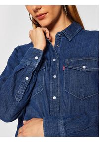 Levi's® Koszula jeansowa Essential Western 16786-0007 Granatowy Regular Fit. Kolor: niebieski. Materiał: jeans, bawełna