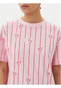 Karl Kani T-Shirt Signature Heart Pinstripe Os 61300127 Różowy Regular Fit. Kolor: różowy. Materiał: bawełna #5