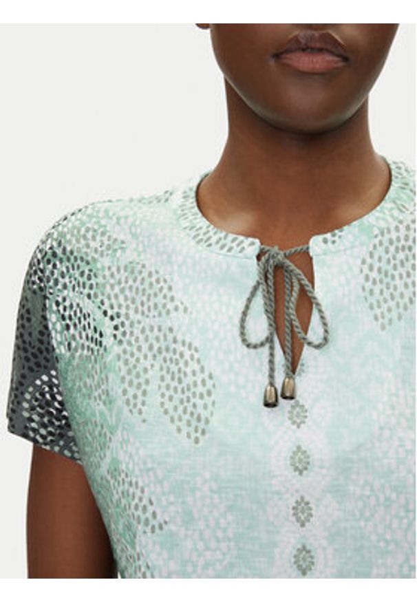 Olsen T-Shirt 11105067 Zielony Regular Fit. Kolor: zielony. Materiał: bawełna