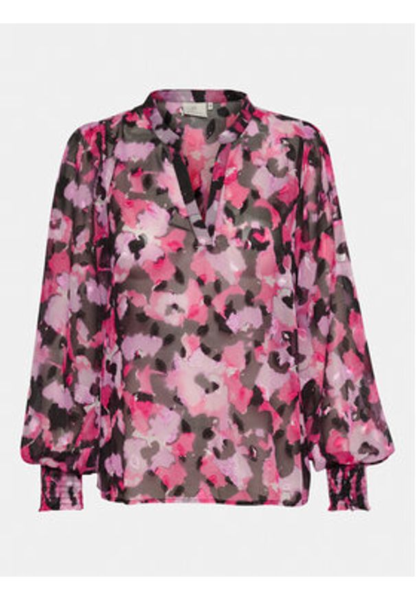 Kaffe Bluzka Amanda 10508154 Różowy Regular Fit. Kolor: różowy. Materiał: syntetyk