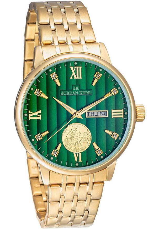 Zegarek damski Jordan Kerr L1070 złoty. Kolor: złoty