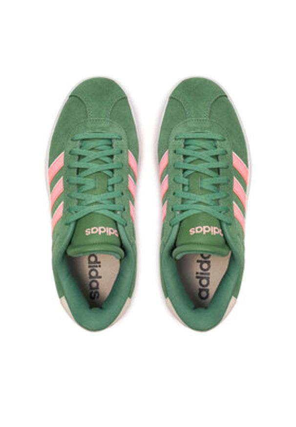 Adidas - adidas Sneakersy Vl Court Bold IH0365 Zielony. Kolor: zielony. Materiał: skóra, zamsz
