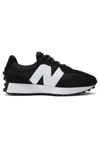 Buty męskie New Balance MS327CBW – czarne. Okazja: na co dzień. Kolor: czarny. Materiał: materiał, zamsz, syntetyk, jeans, guma, skóra. Szerokość cholewki: normalna #1
