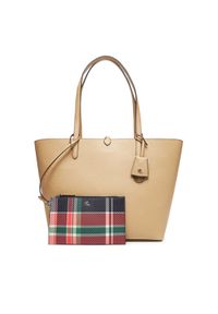 Lauren Ralph Lauren - LAUREN RALPH LAUREN Torebka 431795329071 Beżowy. Kolor: beżowy. Materiał: skórzane