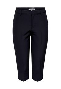 only - ONLY Spodnie capri Gitta 15349571 Czarny Slim Fit. Kolor: czarny. Materiał: syntetyk