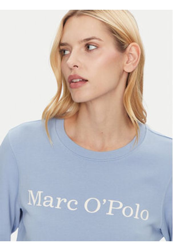 Marc O'Polo Bluza 500 4073 54055 Błękitny Regular Fit. Typ kołnierza: polo. Kolor: niebieski. Materiał: bawełna