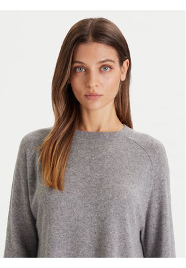 ViCOLO Sweter 22038F Szary Regular Fit. Kolor: szary. Materiał: kaszmir