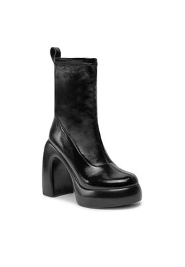 Karl Lagerfeld - KARL LAGERFELD Botki KL33760 Czarny. Kolor: czarny. Materiał: skóra