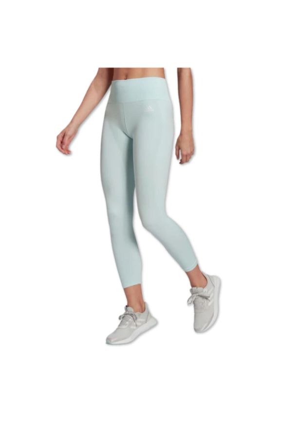 Legginsy damskie Adidas Aeroknit Seamless Yoga sportowe miętowe. Kolor: zielony. Materiał: poliamid, poliester, elastan