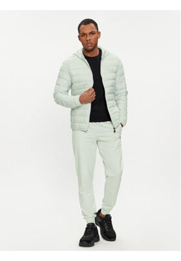 EA7 Emporio Armani Kurtka puchowa 8NPB02 PN29Z 1133 Zielony Regular Fit. Kolor: zielony. Materiał: syntetyk