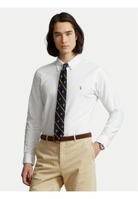 Polo Ralph Lauren Koszula Core Replen 710792041 Biały Custom Fit. Typ kołnierza: polo. Kolor: biały. Materiał: bawełna